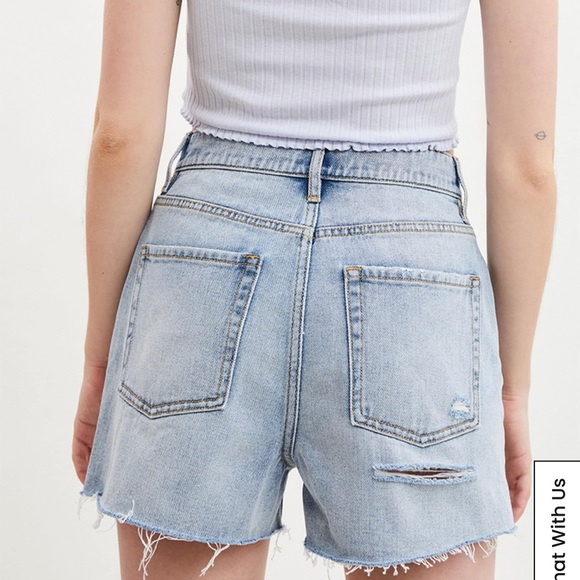 High Rise Distressed Shorts - Picture 3 of 6